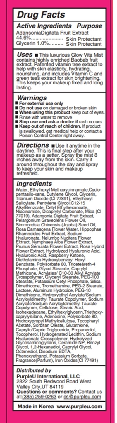 50ml Ndc: 90069-204-01 Label (Purpleu Glow Ultimate Vita Mist Label)